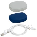 Stow 'N Go 4-in-1 60W PD 39" Data & Fast Charging Cable with Silicone Pouch - 1