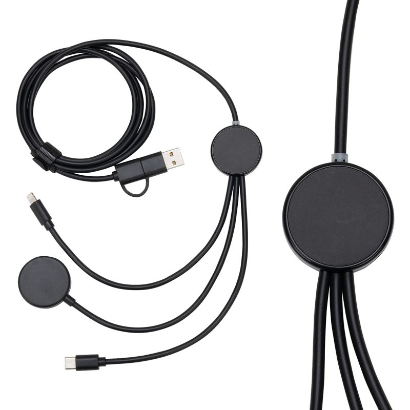 Infinity 5-in-1 48" Charging Cable with Watch Charger & Light-Up Logo - 1