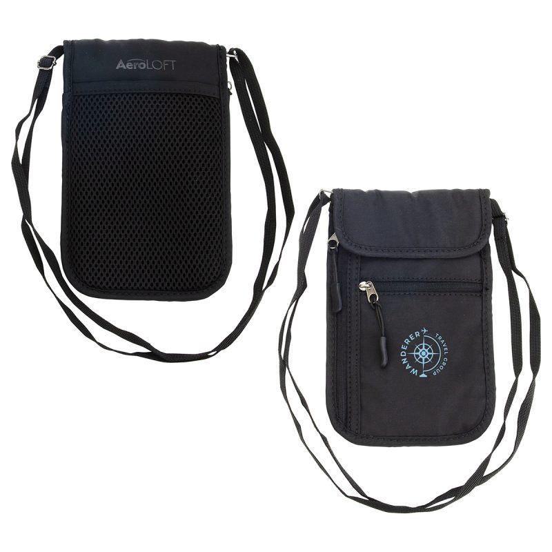 AeroLOFT®-Jet-Black-Safety-Organizer-Neck-Wallet-ALB-SO22 AeroLOFT® Jet Black Safety Organizer Neck Wallet