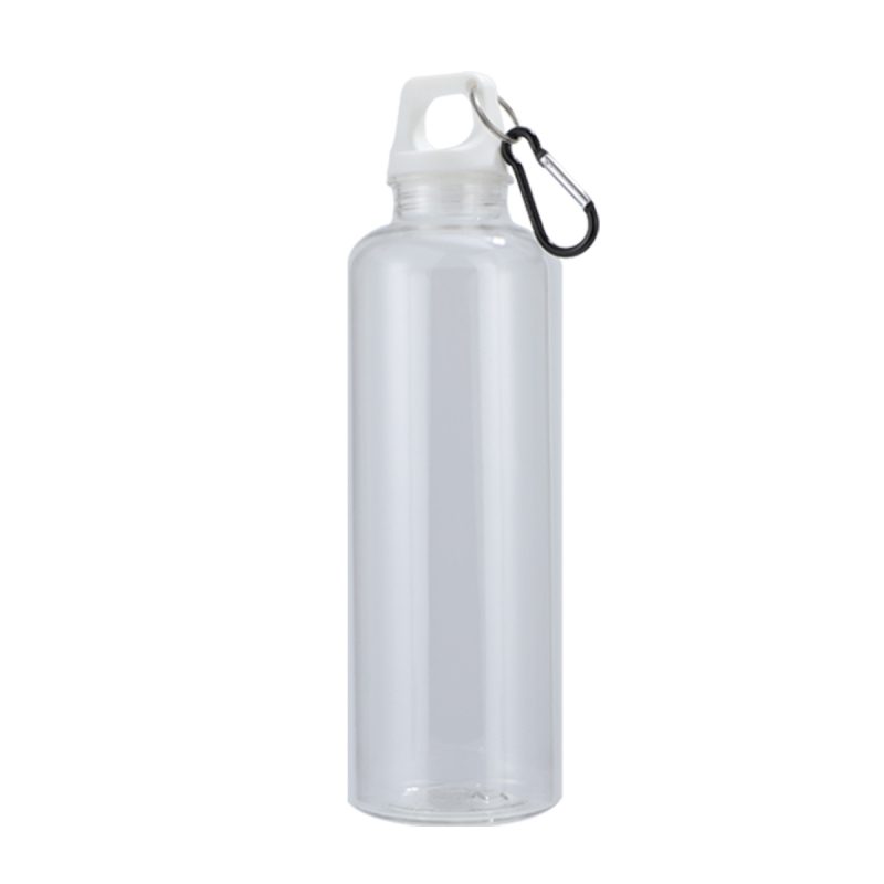 Aloha 25 oz RPET Reusable Translucent Bottle w/ Carabiner - 5
