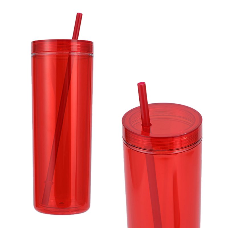 Arden 16 oz Recycled Acrylic Straw Tumbler - 6