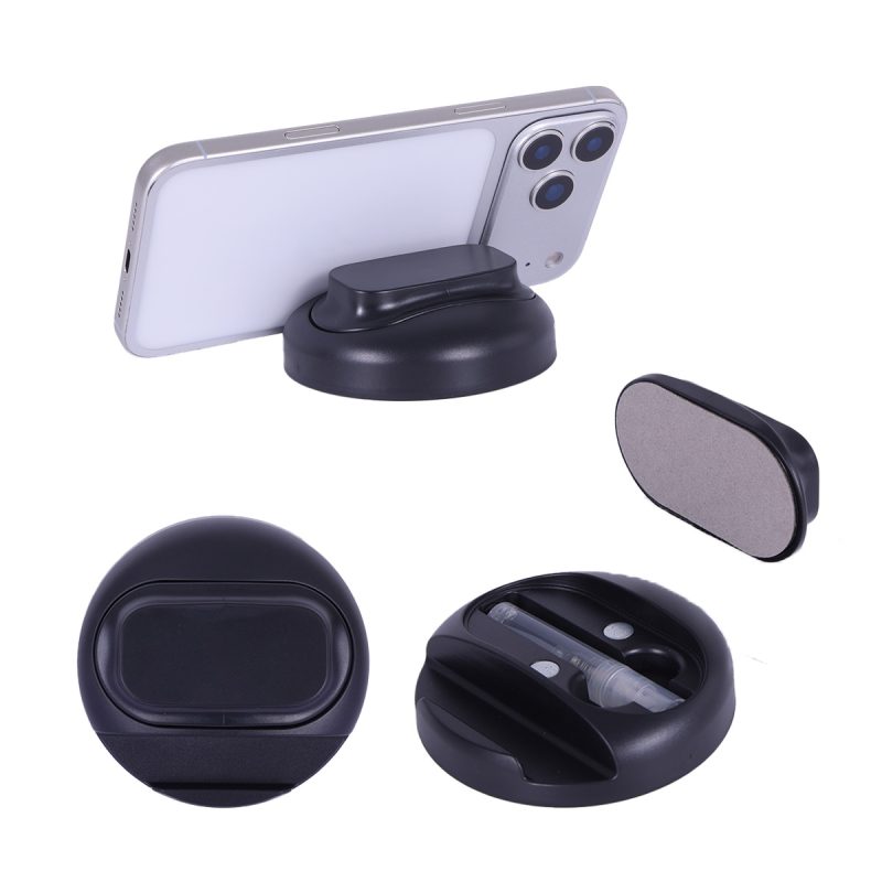 Asana Phone Stand with Built-In Screen Cleaner & Spray - 1