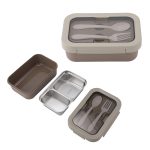 Bento Stainless Steel/PP Lunch Box With Utensils - 1