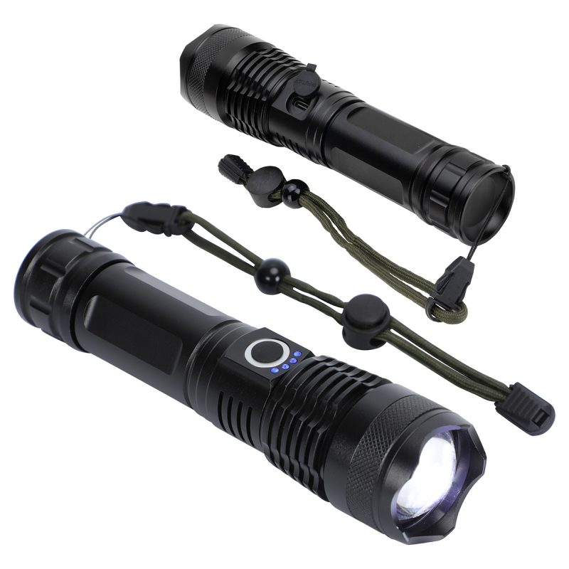 Best Buddy Tools ®  Zoom Rechargeable Aluminum Telescopic-Focus LED Flas - 1