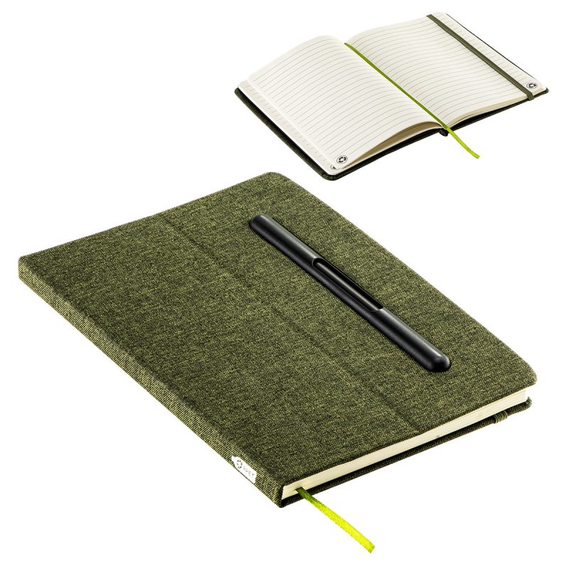 Boardroom Hardcover Journal with Built-In Phone Stand and Pen - 1