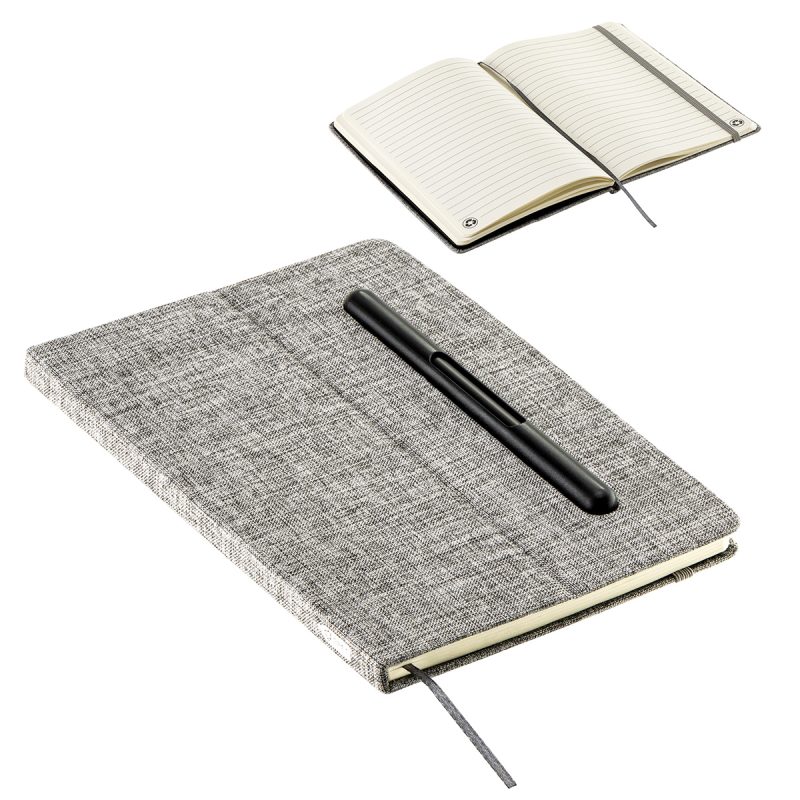 Boardroom Hardcover Journal with Built-In Phone Stand and Pen - 4