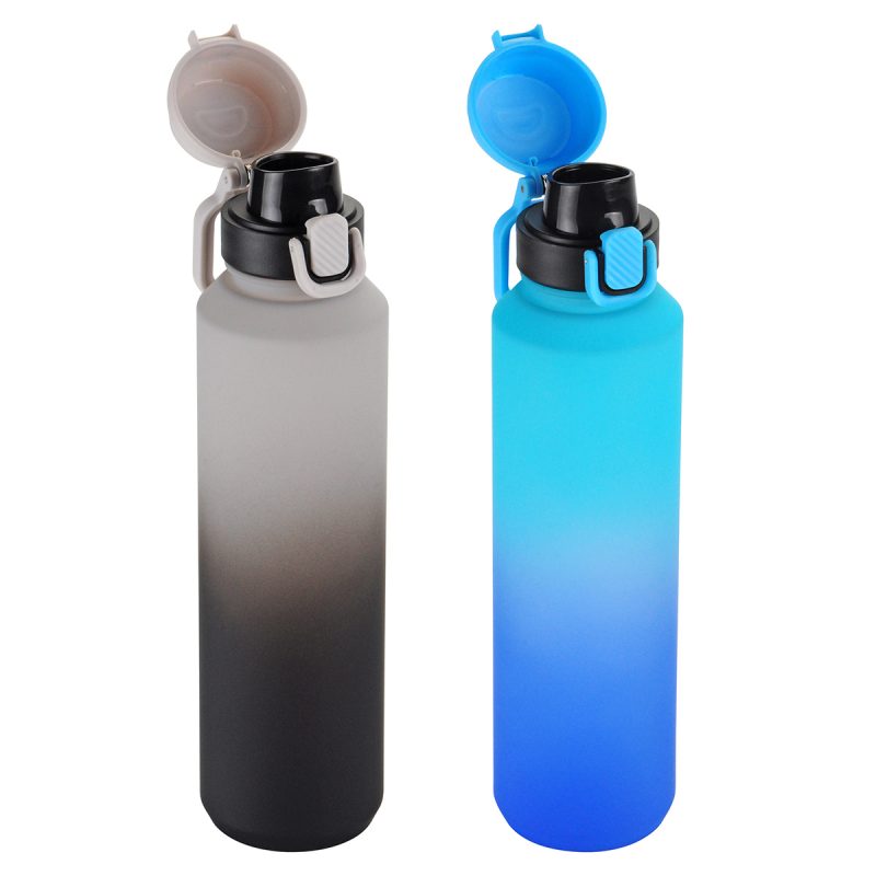 Chroma 27 oz Tritan® Bottle with Snap-Top Lid & Carabiner - 1