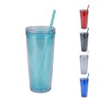 Clio 20 oz Recycled Acrylic Straw Tumbler - 1