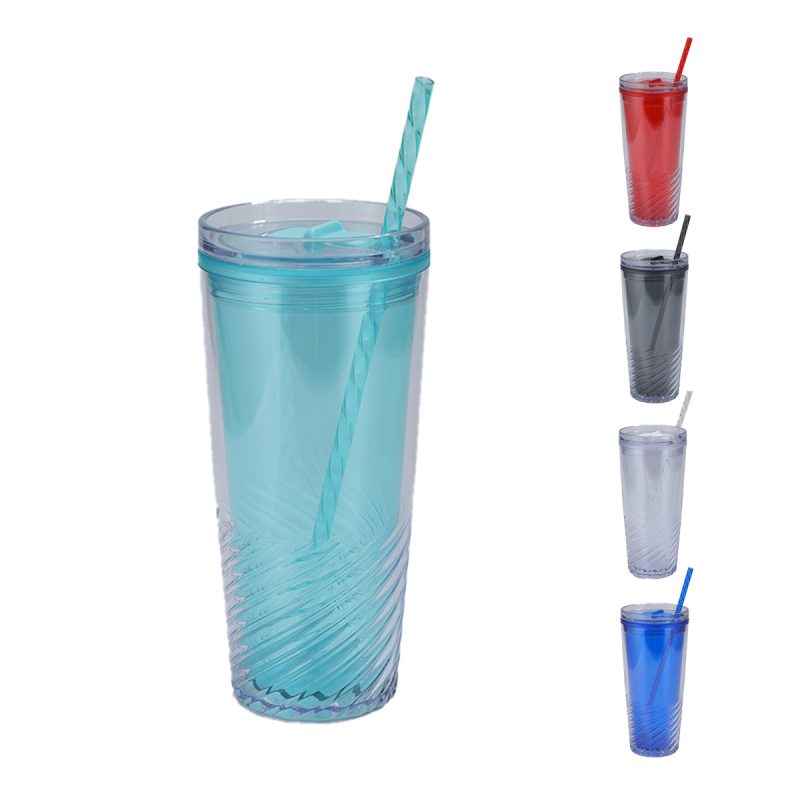 Clio 20 oz Recycled Acrylic Straw Tumbler - 1