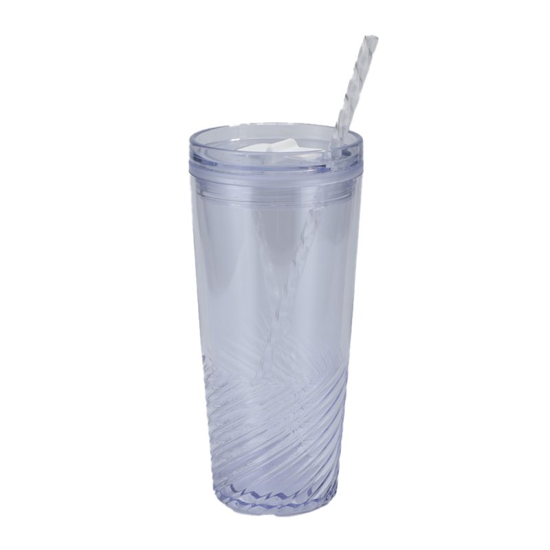 Clio 20 oz Recycled Acrylic Straw Tumbler - 2
