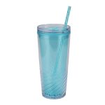Clio 20 oz Recycled Acrylic Straw Tumbler - 4