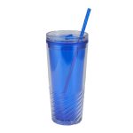 Clio 20 oz Recycled Acrylic Straw Tumbler - 6