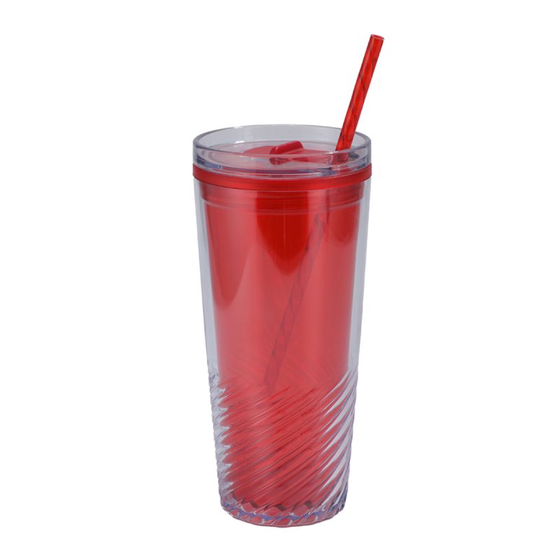 Clio 20 oz Recycled Acrylic Straw Tumbler - 8