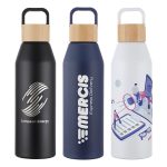 Clive 24 oz Recycled Aluminum Bottle with Bamboo Lid