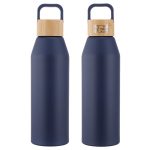 Clive 24 oz Recycled Aluminum Bottle with Bamboo Lid - 5