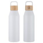 Clive 24 oz Recycled Aluminum Bottle with Bamboo Lid - 7