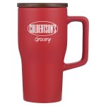 Element 18 oz Ceramic Mug w/ Wood Lid - 8