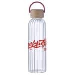 Eos 21 oz Glass Bottle w/ Bamboo Lid - 8