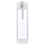 Hector 22 oz Push-Button Glass Bottle w/ Silicone Strap & Base - 7