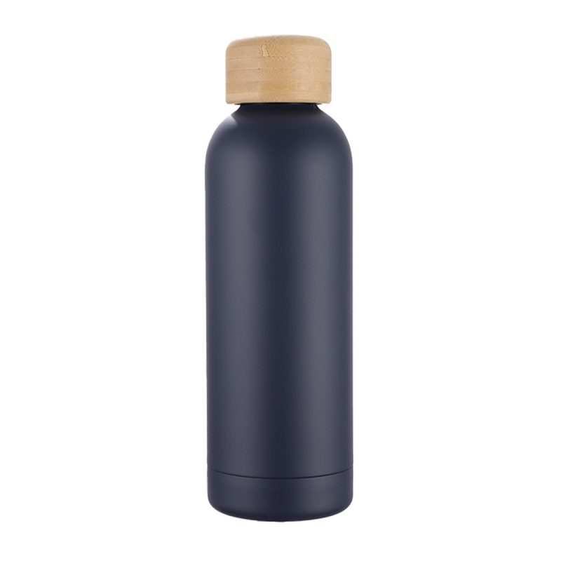 Lexi 17 oz Eco-Friendly Vacuum Stainless Steel Bottle w/ Bamboo Lid - 5