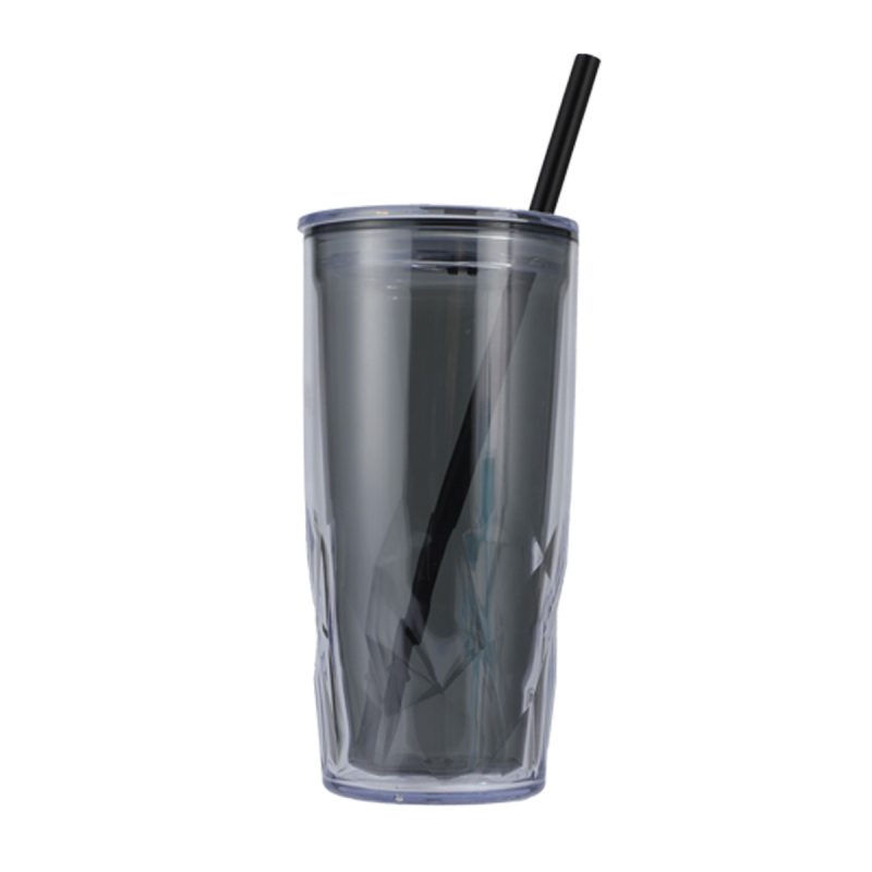 Luster 16 oz Recycled Acrylic Straw Tumbler - 6