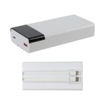 Pemberley 65W 20000mAh Power Bank for Laptops with Built-In Cables - 1