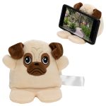 Phone Pals™ Weighted Plush Phone Holder - Pug - 1