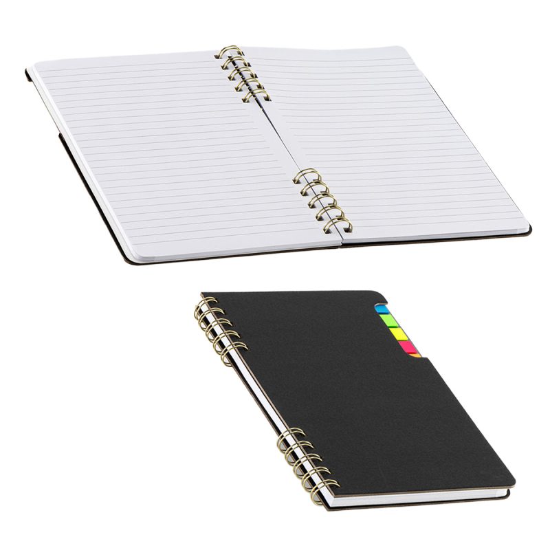 Praxis Recycled Spiral Notebook with Sticky Flags - 3