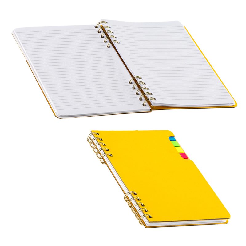 Praxis Recycled Spiral Notebook with Sticky Flags - 6