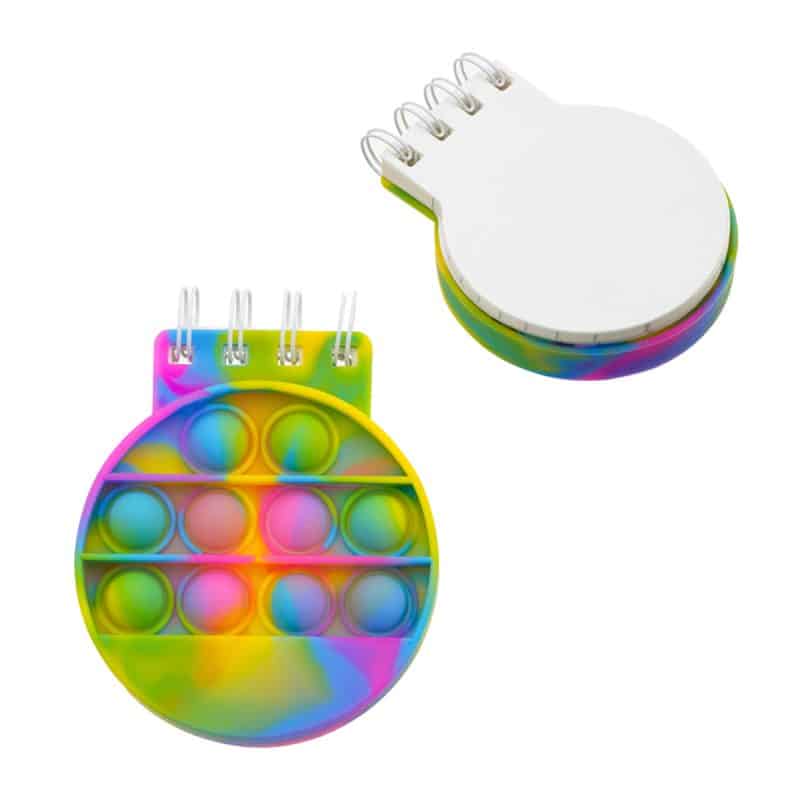 Round Push Pop Spiral Notebook - 6