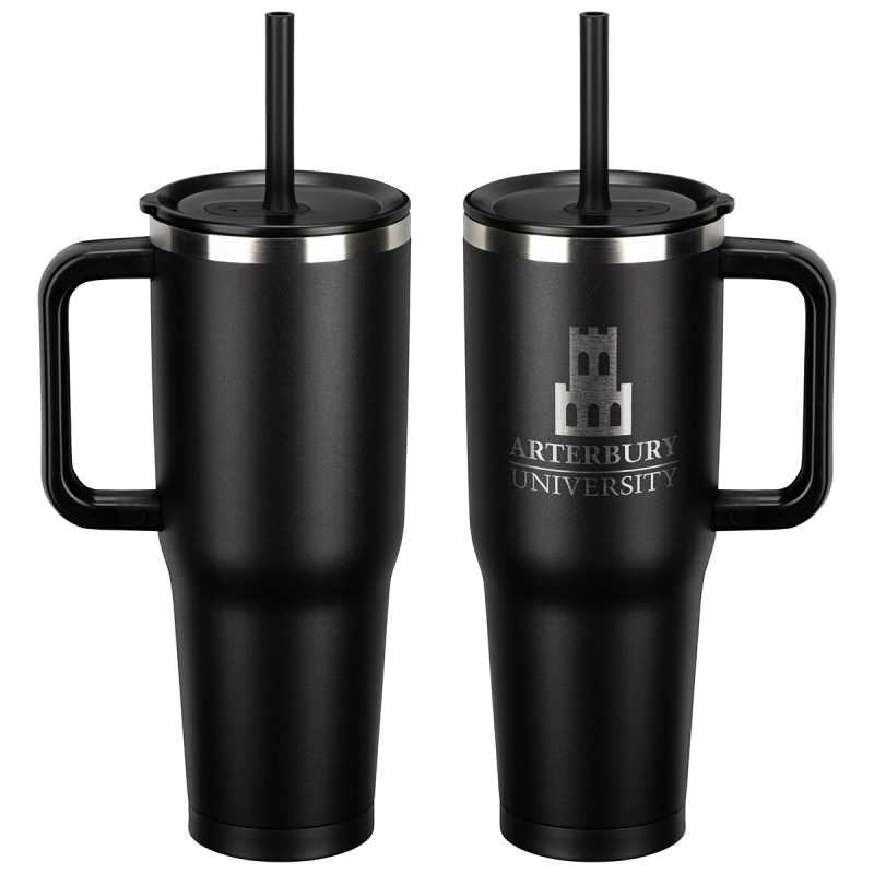 SENSO® Summit 40 oz Insulated Stainless Steel Travel Mug with Press-In Str - 4