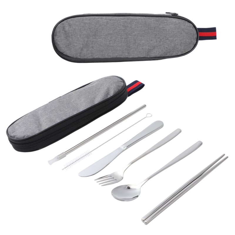 Stainless Steel Cutlery Set In Oxford Case - 1
