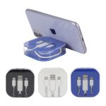 Tetra 4-in-1 Charging Cable With Recycled ABS Case & Built-In Phone Stand - 1