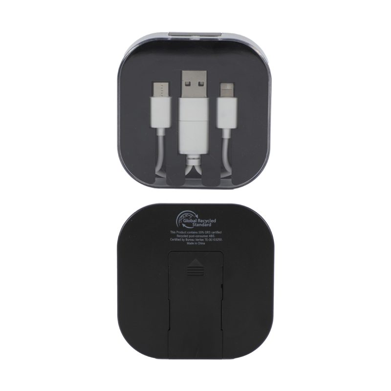 Tetra 4-in-1 Charging Cable With Recycled ABS Case & Built-In Phone Stand - 3