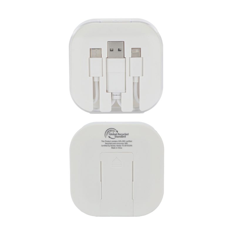 Tetra 4-in-1 Charging Cable With Recycled ABS Case & Built-In Phone Stand - 6