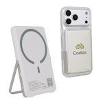 Slimline 5000mAh 20W PD Aluminum Power Bank with 15W Magnetic Wireless Char