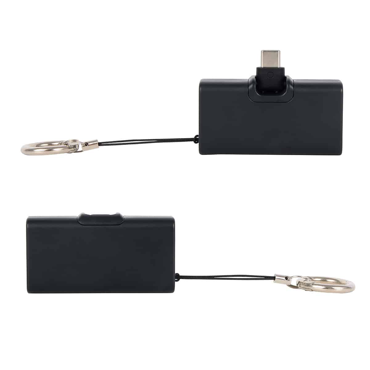 Bijou 1200mAh UL Listed Power Bank with USB-C Tip & Keyring - 3