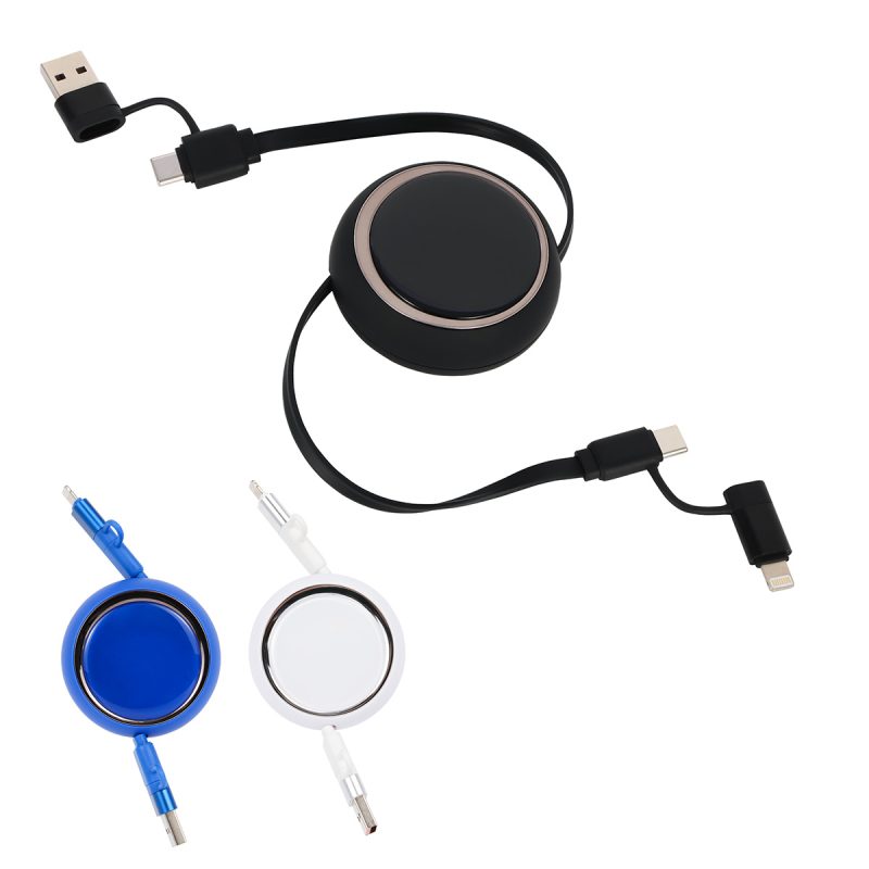 Mach 4-in-1 100W PD 39" Retractable Charging Cable - 1