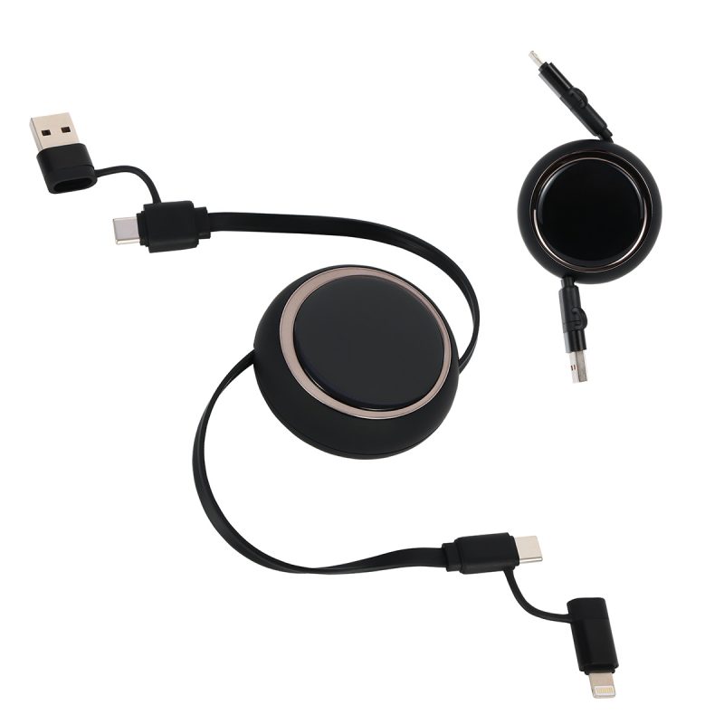 Mach 4-in-1 100W PD 39" Retractable Charging Cable - 3