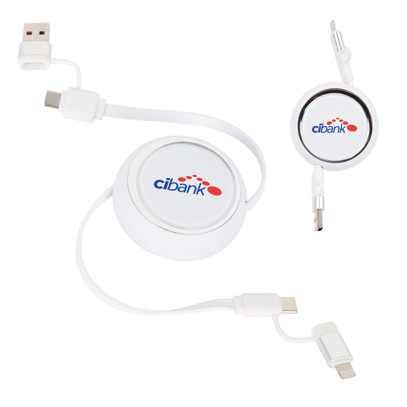 Mach 4-in-1 100W PD 39" Retractable Charging Cable - 6
