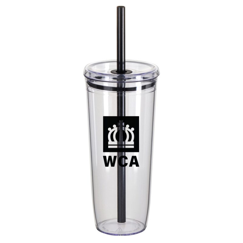Norris 20 oz Recycled Acrylic Straw Tumbler - 2