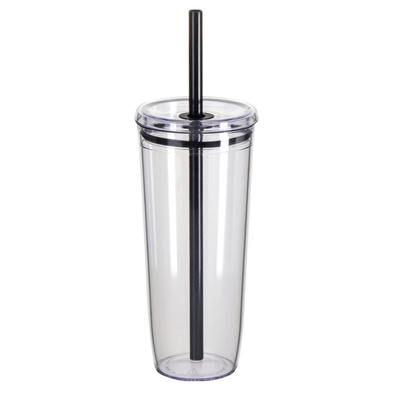 Norris 20 oz Recycled Acrylic Straw Tumbler - 3