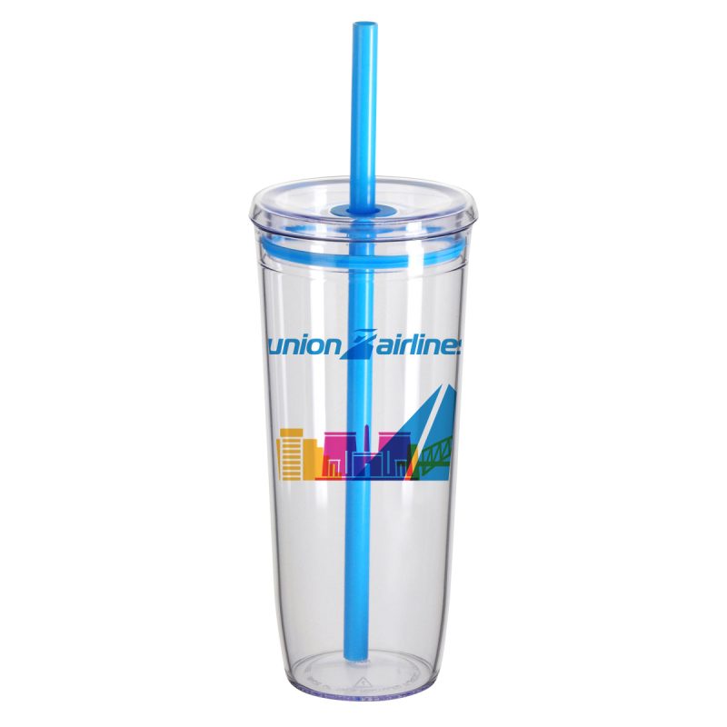 Norris 20 oz Recycled Acrylic Straw Tumbler - 4