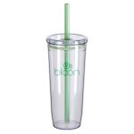 Norris 20 oz Recycled Acrylic Straw Tumbler - 6