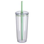 Norris 20 oz Recycled Acrylic Straw Tumbler - 7