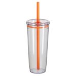 Norris 20 oz Recycled Acrylic Straw Tumbler - 9