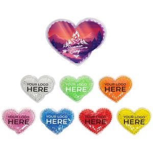 Full Color Large Heart Aqua Pearls™ Hot/Cold Pack
