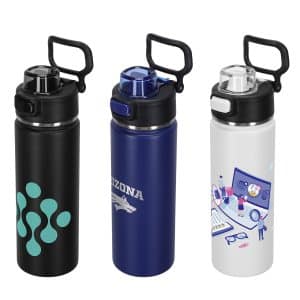 Austin 20 oz Eco-Friendly Leak-proof Vacuum Bottle w/ Push-Button