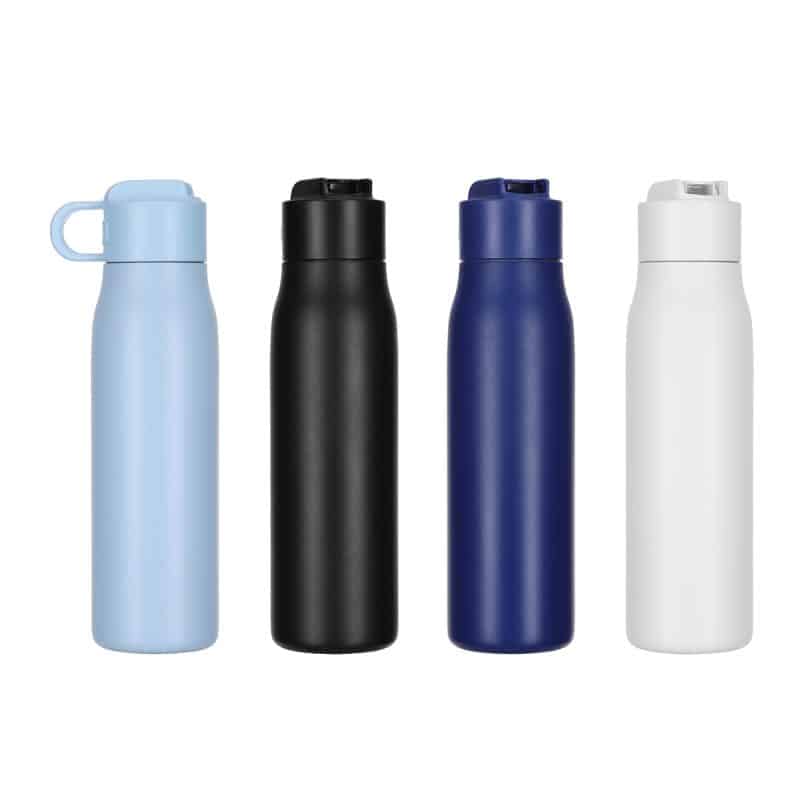 SENSO® Lakeway 22 oz Eco-Friendly Vacuum Insulated Bottle w/ Push-Button - 1