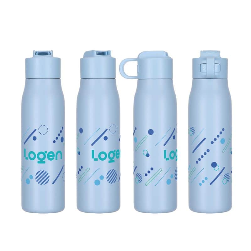 SENSO® Lakeway 22 oz Eco-Friendly Vacuum Insulated Bottle w/ Push-Button - 4